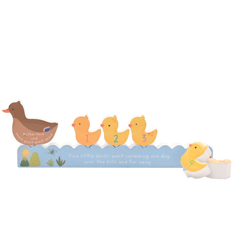 Story Time 5 Little Ducks Mantel Plaque