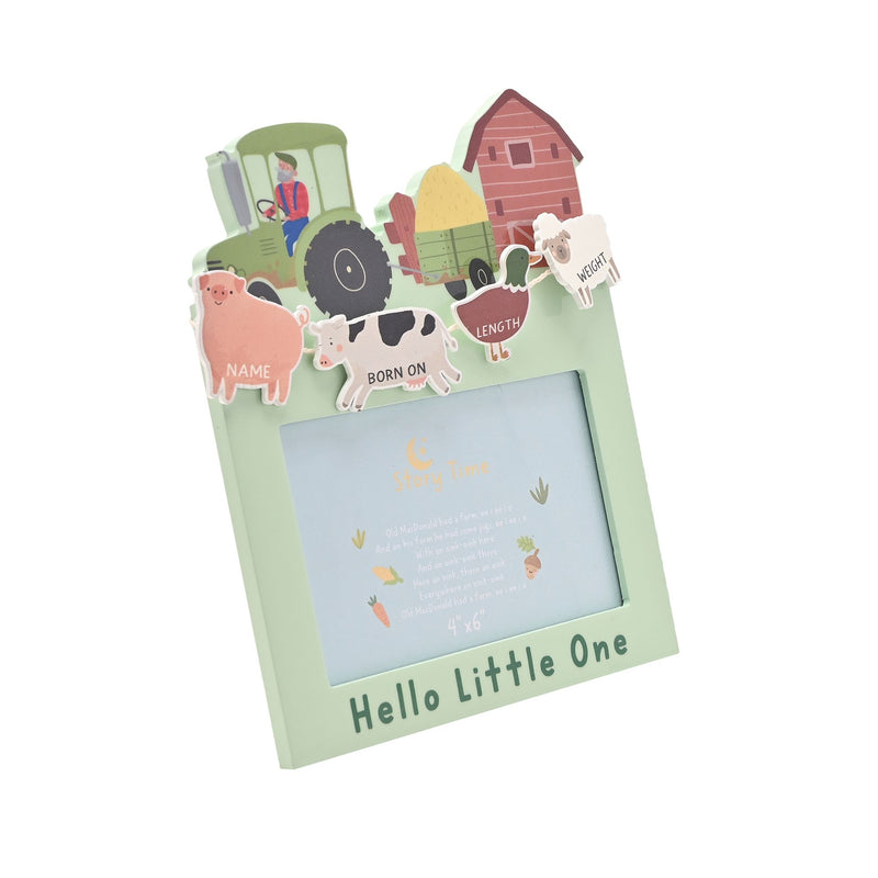 Story Time Farmyard Old MacDonald 'Hello Little One' Data Photo Frame - 4" x 6"