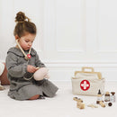 Vintage Style Walnut Finish Wooden Vet Set – 10 Piece Animal Care Kit by Le Toy Van