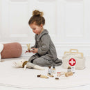 Vintage Style Walnut Finish Wooden Vet Set – 10 Piece Animal Care Kit by Le Toy Van