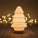 The Seasonal Gift Co. White Porcelain Christmas Tree Lamp - 22cm
