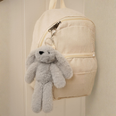 Theo The Bunny Softie - Grey Plush Toy Keyring