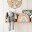 Theo The Long Leg Bunny Softie - Grey Plush Toy in Optional Gift Box (35cm)