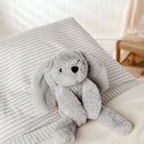 Theo The Long Leg Bunny Softie - Grey Plush Toy in Optional Gift Box (35cm)