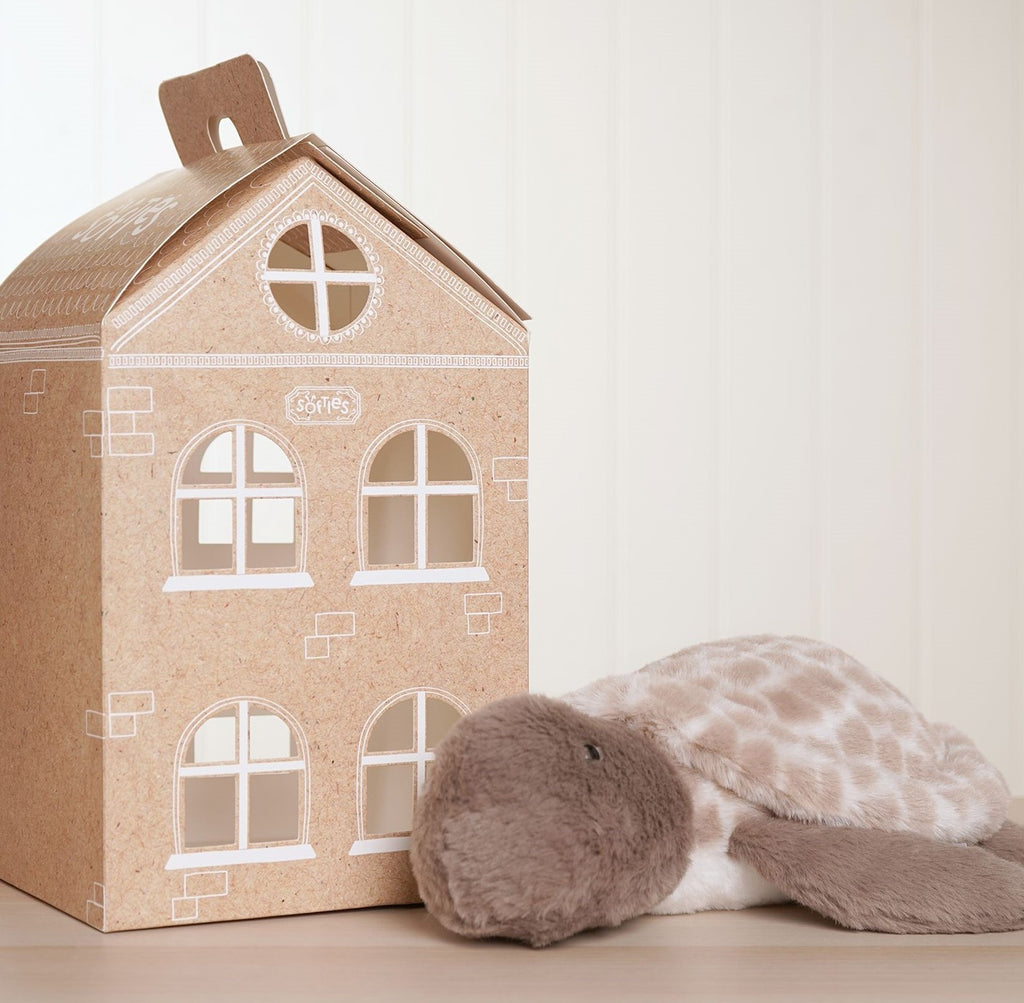 Toby The Turtle Softie - Brown Plush Toy in Optional House Gift Box (3