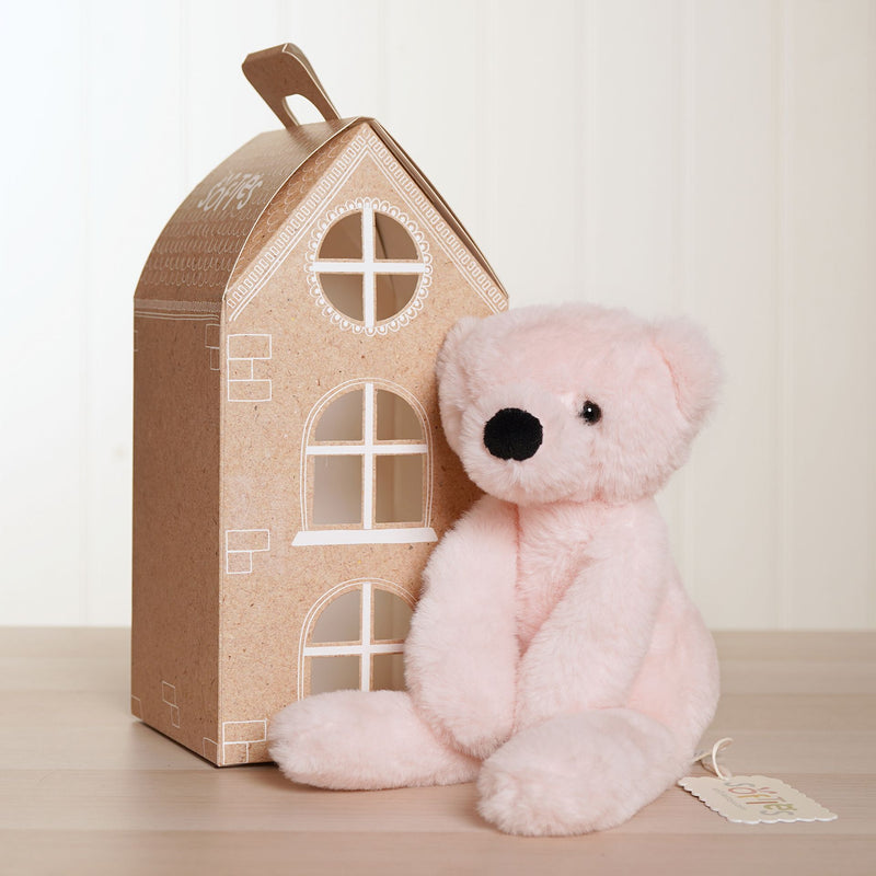 Willow The Long Leg Teddy Bear Softie - Light Pink Plush Toy in Gift Box (30cm)