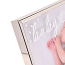 With Love 'Baby' Sentiment Silver Photo Frame - 6" x 4"