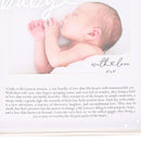 With Love 'Baby' Sentiment Silver Photo Frame - 6" x 4"