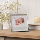 With Love 'Baby' Sentiment Silver Photo Frame - 6" x 4"