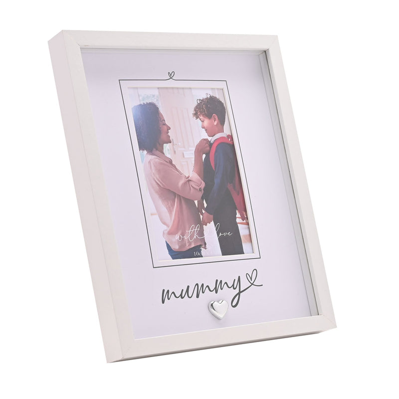 With Love 'Mummy' Heartlines White Photo Frame - 4" x 6"