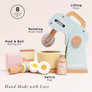 Wooden Bakers Mixer Set & Accessories – Interactive Pretend Baking Play Set by Le Toy Van