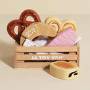 Wooden Bakery & Patisserie Market Crate – 7 Piece Pretend Play Food Set by Le Toy Van
