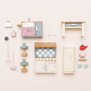 Wooden Dolls House Kitchen Furniture – 20 Piece Miniature Set by Le Toy Van
