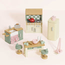 Wooden Dolls House Kitchen Furniture – 20 Piece Miniature Set by Le Toy Van