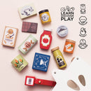 Wooden Groceries Set & Scanner – 13 Piece Role Play Food Set by Le Toy Van