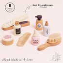 Wooden Hair Care & Straighteners Set with Pretend Salon Accessories – 8 Piece Beauty Play Collection by Le Toy Van