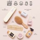 Wooden Hair Care & Straighteners Set with Pretend Salon Accessories – 8 Piece Beauty Play Collection by Le Toy Van