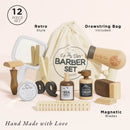 Wooden Hairdresser & Barber Kit – 12 Piece Pretend Play Set by Le Toy Van