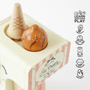 Wooden Ice Cream Machine & Cones Play Set – Pretend Play Dessert Station by Le Toy Van