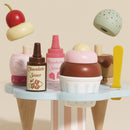 Wooden Ice Cream Stand with Toppings – Pretend Gelato Play Set by Le Toy Van