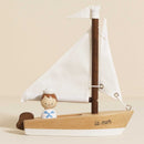Wooden Sailing Boat with Captain – Nautical Play Vehicle by Le Toy Van