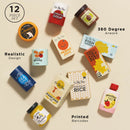 Wooden Supermarket Grocery Weekly Shop – 12 Piece Pretend Play Food Set by Le Toy Van