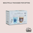 Wooden Tea & Coffee Reusable Cups Playset – 2 Piece Pretend Café Takeaway Set by Le Toy Van