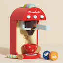 Wooden Toy Coffee Machine with Coffee Pods & Cup – 9 Piece Pretend Play Café Set by Le Toy Van