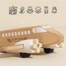Wooden Toy Passenger Plane with Spinning Propellers – Vintage Airline Adventure Aircraft by Le Toy Van