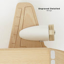 Wooden Toy Passenger Plane with Spinning Propellers – Vintage Airline Adventure Aircraft by Le Toy Van