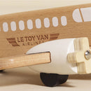 Wooden Toy Passenger Plane with Spinning Propellers – Vintage Airline Adventure Aircraft by Le Toy Van