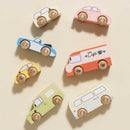 Wooden Vintage Toy Cars Collection – 7 Piece Retro Vehicle Set by Le Toy Van