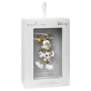 Disney Mickey Mouse White & Gold Ceramic Christmas Ornament
