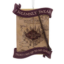 Harry Potter Marauder's Map Wand & Quote Christmas Ornament