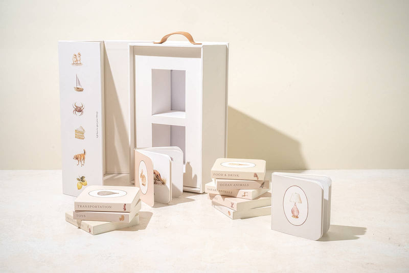 'Our Very Little Library' Board Book Set with 10 Mini Board Books