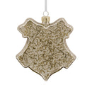 Harry Potter Hogwarts Crest Glass Christmas Ornament