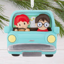 Harry Potter Harry & Ron Flying Ford Anglia Christmas Ornament