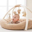Nattou Teddy Sensory Stuffed Playmat with Arches – Giraffe & Elephant