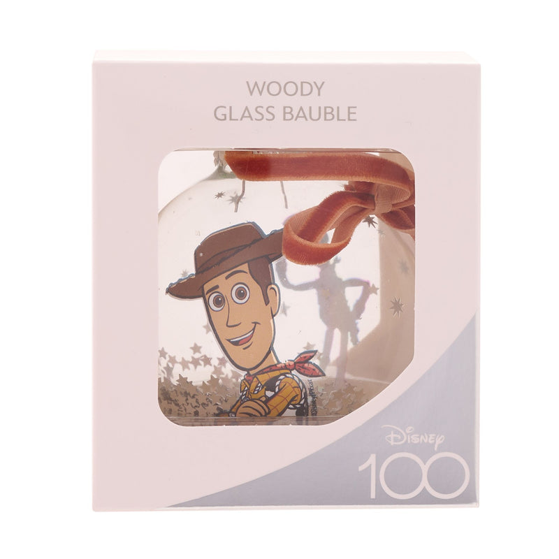 Disney 100 Toy Story Woody Glass Gift Boxed Bauble