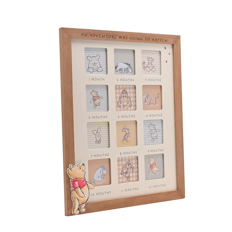 Disney Winnie The Pooh 'Adventure' First Year Large Wooden Photo Frame