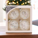 Disney 100 Set of 4 Princess Baubles - Snow White, Cinderella, Tiana and Moana