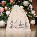 Disney Princess Christmas Sack with Jasmine, Snow White, Tiana and Aurora