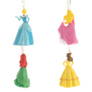 DAMAGED PACKAGING Disney Princess Set of 4 Resin Hanging Decorations - Cinderella, Aurora, Ariel & Belle