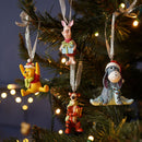 Disney Winnie the Pooh Set of 4 Resin Hanging Christmas Decorations
