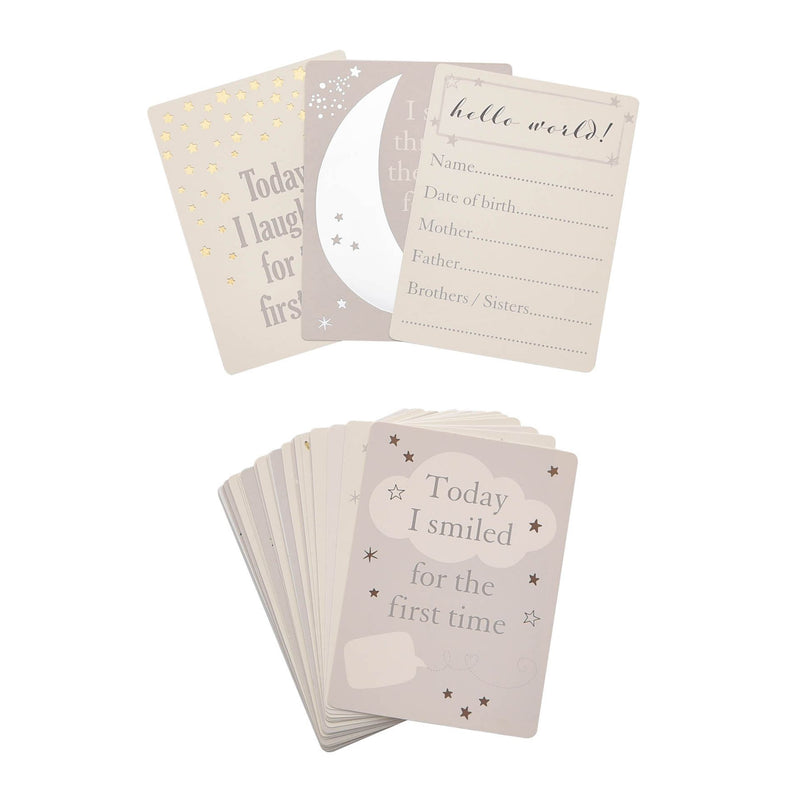 PRE-ORDER Bambino Little Star Baby Milestone Cards with Foil