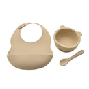 PRE-ORDER Bambino Natural Silicone Feeding Set With Bib, Bowl & Spoon