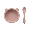 PRE-ORDER Bambino Pink Silicone Feeding Set With Bib, Bowl & Spoon