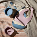 PRE-ORDER Bambino Pink Silicone Feeding Set With Bib, Bowl & Spoon