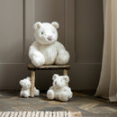 PRE-ORDER Bambino Plush White Medium Bear Soft Toy - 18cm