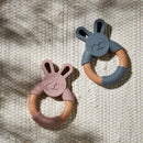 PRE-ORDER Bambino Wood & Silicone Pink Bunny Teether